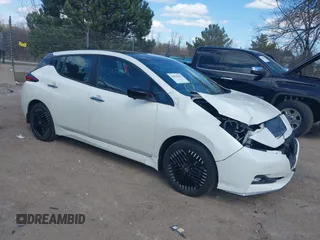 2023 Nissan LEAF SV Plus with VIN 1N4CZ1CV4PC557184, listed as a IAAI auction lot 42034042 with 12,037 mi miles and . Bid and sale history available at DreamBid. Image 1.