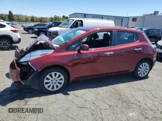 2017 Nissan LEAF SL with VIN 1N4BZ0CP7HC309827, listed as a Copart auction lot 66307235 with 31,822 mi miles and Salvage title. Bid and sale history available at DreamBid. Image 1.