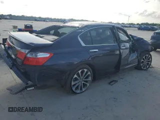 2013 Honda Accord Sport with VIN 1HGCR2F5XDA216408, listed as a Copart auction lot 54956235 with 151,112 mi miles and Salvage Title. Bid and sale history available at DreamBid. Image 3.