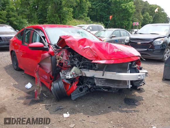 2020 Honda Civic LX with VIN 2HGFC2F64LH586907, listed as a IAAI auction lot 42419728 with 61,288 mi miles and . Bid and sale history available at DreamBid. Image 6.