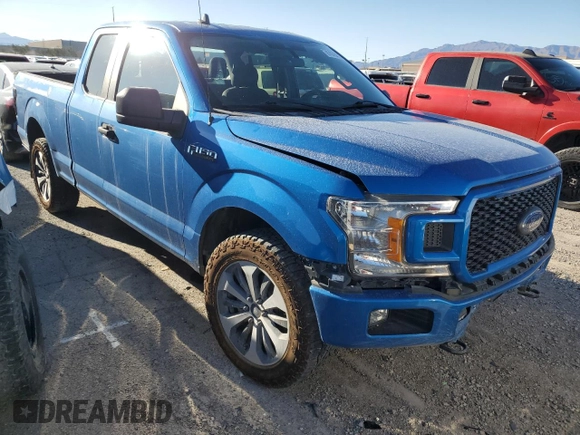 2020 Ford F-150 XL with VIN 1FTEX1EP1LKF47154, listed as a Copart auction lot 87878475 with 126,534 mi miles and Salvage Title. Bid and sale history available at carsss.com. Image 4.