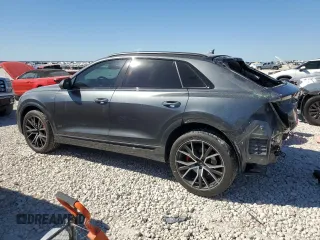 2020 Audi Q8 Premium Plus with VIN WA1EVAF13LD022210, listed as a Copart auction lot 48252815 with 50,034 mi miles and Salvage Title. Bid and sale history available at carsss.com. Image 2.