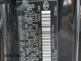 2010 Toyota Camry z VIN 4T1BF3EK8AU037547, wystawiony jako Copart lot #59762365 z przebiegiem 106 637 mil mil oraz Szkoda całkowita • Salvage title. Historia ofert i sprzedaży dostępna na DreamBid. Obrazek 13.