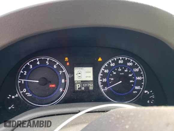 2013 Infiniti G37 x with VIN JN1CV6AR5DM763809, listed as a Copart auction lot 43783605 with 121,752 mi miles and Salvage Title. Bid and sale history available at carsss.com. Image 9.