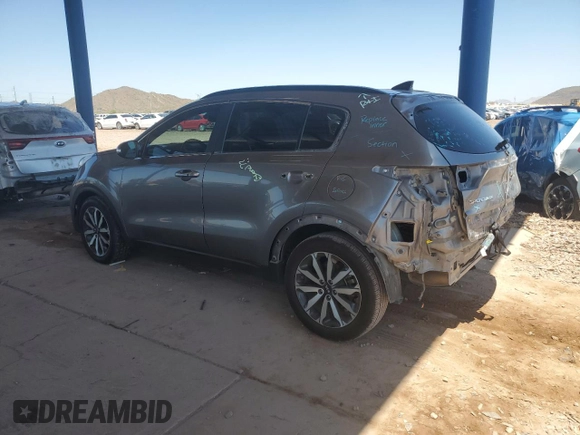 2019 Kia Sportage EX with VIN KNDPN3AC3K7542214, listed as a Copart auction lot 64037615 with 39,310 mi miles and Salvage title. Bid and sale history available at DreamBid. Image 2.