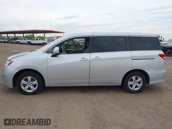 2015 Nissan Quest SV with VIN JN8AE2KP8F9125445, listed as a IAAI auction lot 42040196 with 125,218 mi miles. Bid and sale history available at carsss.com. Image 14.