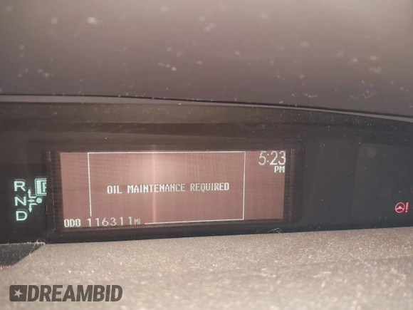 2011 Toyota Prius I with VIN JTDKN3DU2B5330785, listed as a IAAI auction lot 41710450 with 116,311 mi miles and . Bid and sale history available at DreamBid. Image 7.
