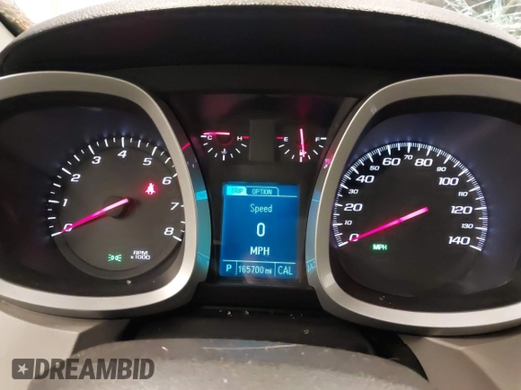 2013 Chevrolet Equinox LT with VIN 2GNALPEK9D6139093, listed as a IAAI auction lot 41614935 with 165,700 mi miles and . Bid and sale history available at DreamBid. Image 7.