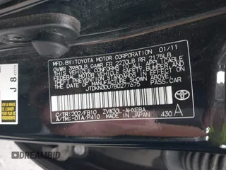 2011 Toyota Prius I with VIN JTDKN3DU7B0277675, listed as a IAAI auction lot 42039547 with 139,583 mi miles. Bid and sale history available at carsss.com. Image 9.