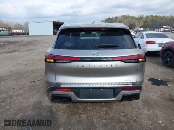 2023 Infiniti QX60 Luxe with VIN 5N1DL1FR5PC359109, listed as a IAAI auction lot 41236821 with 30,386 mi miles and . Bid and sale history available at DreamBid. Image 16.