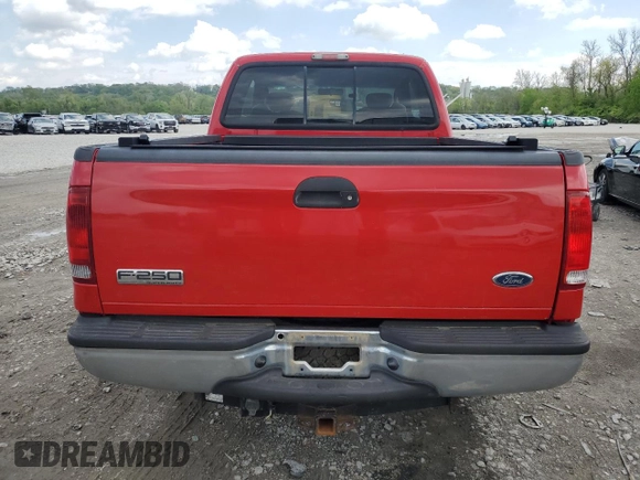 2006 Ford F-250 XL with VIN 1FTSX21546EC29660, listed as a Copart auction lot 54187375 with 87,845 mi miles and Salvage title. Bid and sale history available at DreamBid. Image 6.