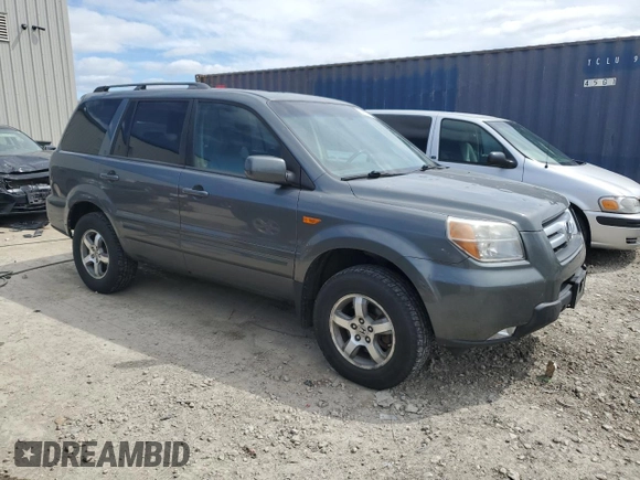 2008 Honda Pilot EX-L with VIN 5FNYF18598B017593, listed as a Copart auction lot 54671415 with 217,881 mi miles and Non Repairable. Bid and sale history available at DreamBid. Image 4.