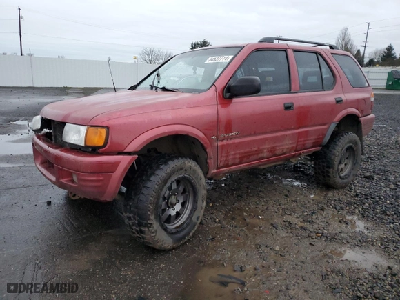 1998 Isuzu Rodeo S with VIN 4S2CM58W5W4350575, listed as a Copart auction lot 84537714 with 215,573 mi miles and Salvage Title. Bid and sale history available at carsss.com. Image 1.