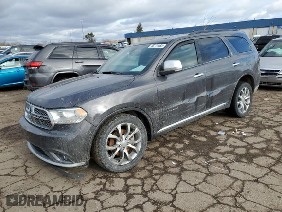 2017 Dodge Durango Citadel with VIN 1C4RDJEG5HC937704, listed as a Copart auction lot 43774085 with 108,628 mi miles and Salvage Title. Bid and sale history available at carsss.com. Image 1.