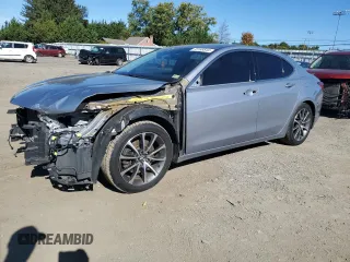 2015 Acura TLX V6 Tech with VIN 19UUB3F5XFA007378, listed as a Copart auction lot 75168544 with 105,308 mi miles and Salvage Title. Bid and sale history available at carsss.com. Image 1.