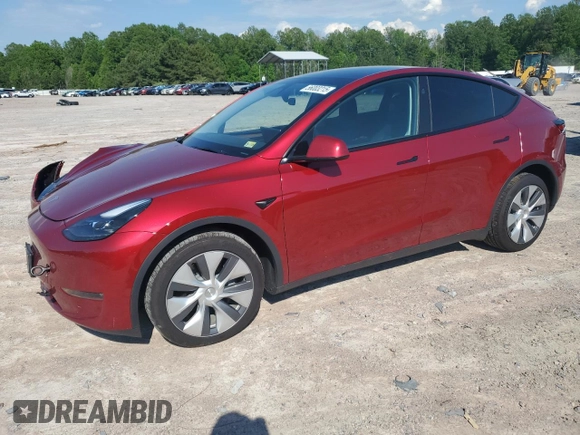 2024 Tesla Model Y Long Range z VIN 7SAYGAEEXRF071829, wystawiony jako Copart lot #56003215 z przebiegiem 29 446 mil mil oraz Szkoda całkowita • Salvage title. Historia ofert i sprzedaży dostępna na DreamBid. Obrazek 1.