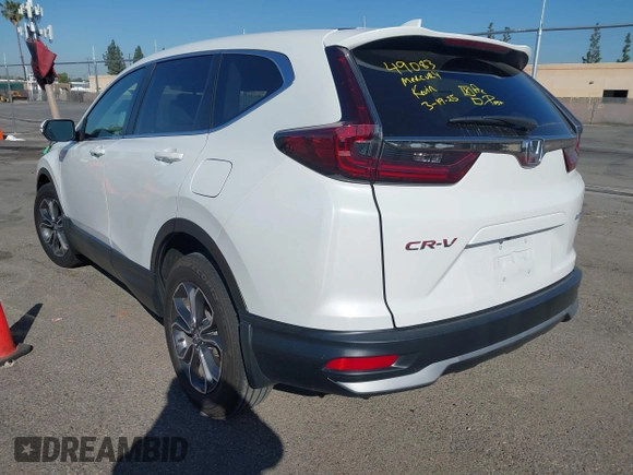 2022 Honda CR-V EX-L with VIN 7FARW2H8XNE045486, listed as a IAAI auction lot 41861874 with 27,896 mi miles. Bid and sale history available at carsss.com. Image 3.