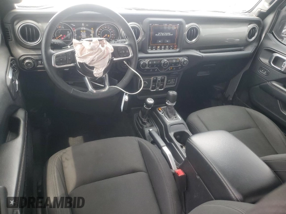 2018 Jeep Wrangler Unlimited Sahara with VIN 1C4HJXEG6JW239095, listed as a Copart auction lot 58222225 with 59,969 mi miles and Salvage title. Bid and sale history available at DreamBid. Image 8.