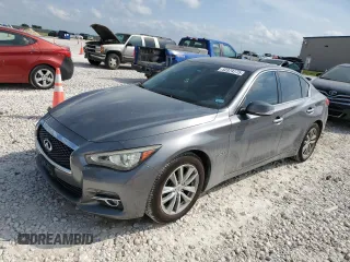 2017 Infiniti Q50 Premium z VIN JN1EV7AP7HM737537, wystawiony jako Copart lot #52374775 z przebiegiem 120 047 mil mil oraz Szkoda całkowita • Salvage title. Historia ofert i sprzedaży dostępna na DreamBid. Obrazek 1.