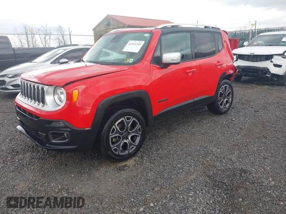 2015 Jeep Renegade Limited with VIN ZACCJBDT2FPB28530, listed as a IAAI auction lot 41953339 with 66,252 mi miles and . Bid and sale history available at DreamBid. Image 18.