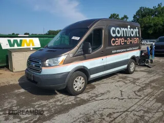 2017 Ford Transit XL with VIN 1FMZK1CM0HKA24929, listed as a Copart auction lot 61582205 with 417,641 mi miles and Salvage title. Bid and sale history available at DreamBid. Image 1.