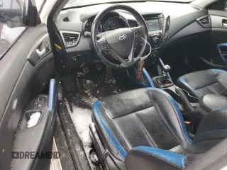 2014 Hyundai Veloster Turbo with VIN KMHTC6AEXEU193268, listed as a Copart auction lot 45005875 with 86,133 mi miles and Salvage Title. Bid and sale history available at carsss.com. Image 8.