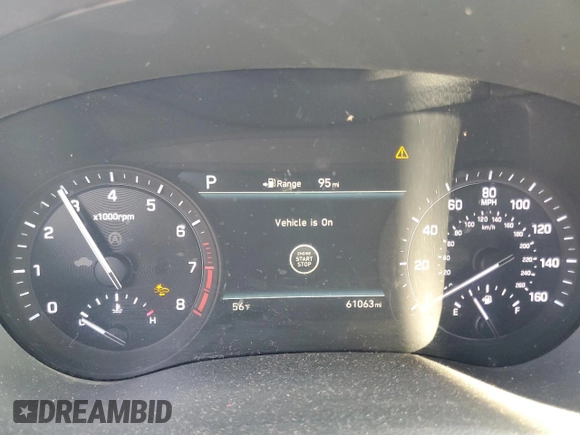 2020 Genesis G80 3.8L with VIN KMTFN4JE6LU328793, listed as a Copart auction lot 42921135 with 61,063 mi miles and Salvage Title. Bid and sale history available at DreamBid. Image 9.