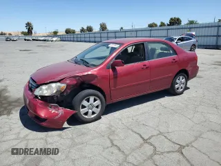 2005 Toyota Corolla CE with VIN JTDBR32E452063834, listed as a Copart auction lot 63813865 with 163,238 mi miles and Salvage title. Bid and sale history available at DreamBid. Image 1.