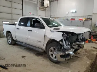 2022 Ram 1500 Tradesman with VIN 1C6SRFGT3NN365775, listed as a Copart auction lot 68346614 with 87,999 mi miles and Salvage title. Bid and sale history available at DreamBid. Image 4.