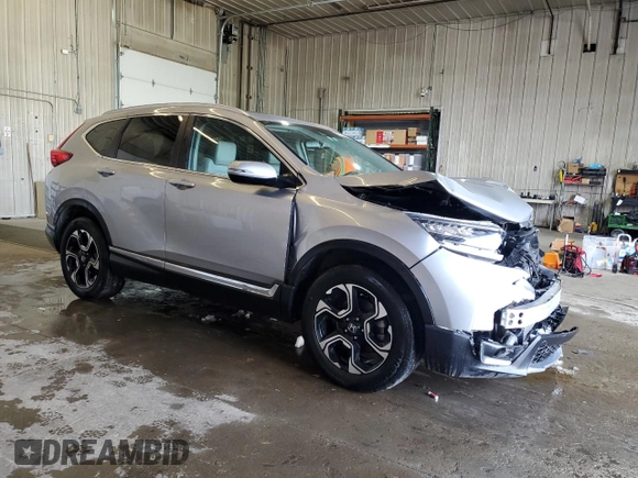 2019 Honda CR-V Touring with VIN 2HKRW2H90KH607364, listed as a Copart auction lot 45844495 with 17,260 mi miles and Salvage Title. Bid and sale history available at carsss.com. Image 4.