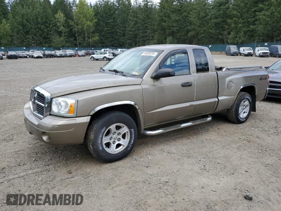 2006 Dodge Dakota SLT with VIN 1D7HW42K96S572291, listed as a Copart auction lot 64859254 with 147,527 mi miles and Clean Title. Bid and sale history available at carsss.com. Image 1.