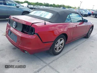 2014 Ford Mustang V6 with VIN 1ZVBP8EM8E5278957, listed as a IAAI auction lot 41996963 with 128,489 mi miles. Bid and sale history available at carsss.com. Image 4.
