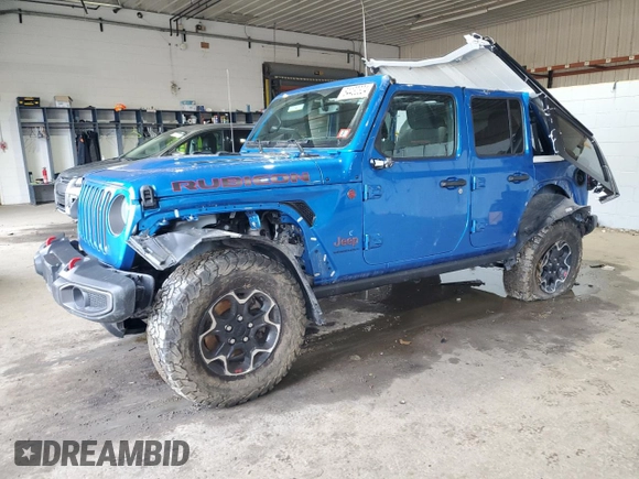 2023 Jeep Wrangler Rubicon z VIN 1C4HJXFN7PW693166, wystawiony jako Copart lot #84430324 z przebiegiem 40 093 mil mil oraz Szkoda całkowita • Salvage title. Historia ofert i sprzedaży dostępna na DreamBid. Obrazek 1.