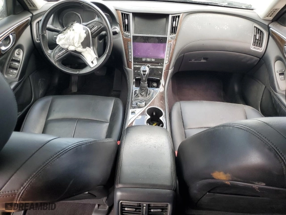 2018 Infiniti Q50 3.0t LUXE with VIN JN1EV7AP1JM357809, listed as a Copart auction lot 49695575 with 0 mi miles and Clean Title. Bid and sale history available at carsss.com. Image 8.