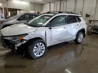 2022 Toyota Corolla Cross LE with VIN 7MUBAABG6NV025419, listed as a Copart auction lot 61151665 with 21,563 mi miles and Salvage title. Bid and sale history available at DreamBid. Image 1.