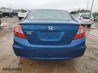 2012 Honda Civic Sdn LX with VIN 19XFB2F59CE069090, listed as a Copart auction lot 49880845 with 117,295 mi miles and Salvage Title. Bid and sale history available at carsss.com. Image 6.