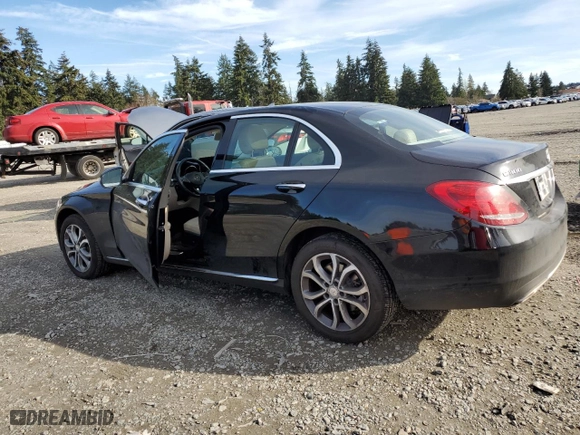 2015 Mercedes-Benz C-Class C 300 Luxury with VIN 55SWF4KB2FU007183, listed as a Copart auction lot 50650085 with 75,005 mi miles and Salvage Title. Bid and sale history available at carsss.com. Image 2.