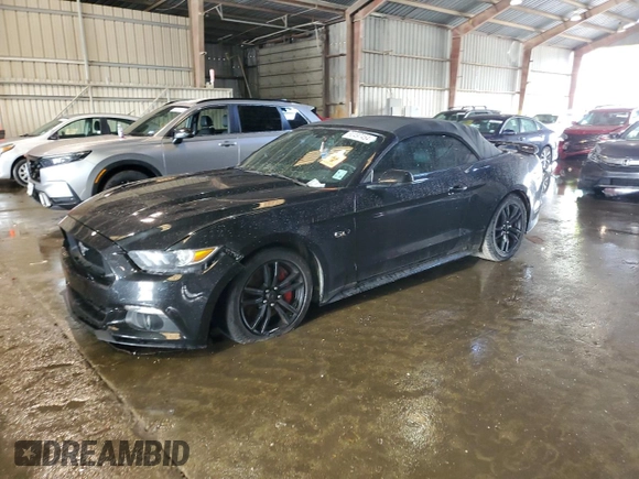 2016 Ford Mustang GT Premium z VIN 1FATP8FF0G5216727, wystawiony jako Copart lot #80497454 z przebiegiem Nie podano mil oraz Szkoda całkowita • Salvage title. Historia ofert i sprzedaży dostępna na DreamBid. Obrazek 1.