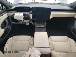 2023 Tesla Model S Plaid with VIN 5YJSA1E63PF507138, listed as a Copart auction lot 55510335 with Not provided miles and Salvage title. Bid and sale history available at DreamBid. Image 8.