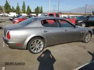2006 Maserati Quattroporte z VIN ZAMCE39A960026645, wystawiony jako Copart lot #74550174 z przebiegiem 50 591 mil mil oraz Tytuł czysty. Historia ofert i sprzedaży dostępna na DreamBid. Obrazek 3.