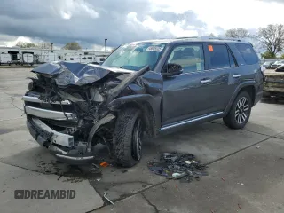 2021 Toyota 4Runner Limited with VIN JTEKU5JR3M5877545, listed as a Copart auction lot 49005505 with 105,372 mi miles and Salvage title. Bid and sale history available at DreamBid. Image 1.