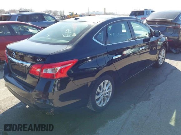 2018 Nissan Sentra SV with VIN 3N1AB7AP7JL656481, listed as a IAAI auction lot 41740189 with 80,546 mi miles and . Bid and sale history available at DreamBid. Image 4.