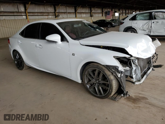 2014 Lexus IS 350 with VIN JTHCE1D27E5000781, listed as a Copart auction lot 58749235 with 133,621 mi miles and Salvage title. Bid and sale history available at DreamBid. Image 4.