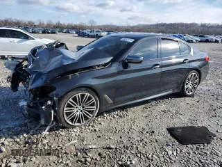 2018 BMW 5 Series M550i xDrive with VIN WBAJB9C5XJG464557, listed as a Copart auction lot 86895874 with 0 mi miles and Salvage Title. Bid and sale history available at carsss.com. Image 1.