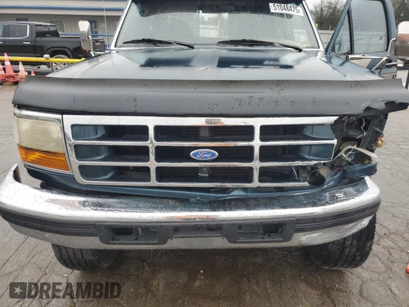 1996 Ford F-350 with VIN 1FTJW35F5TEB52509, listed as a Copart auction lot 51048475 with 199,464 mi miles and Salvage Title. Bid and sale history available at DreamBid. Image 12.