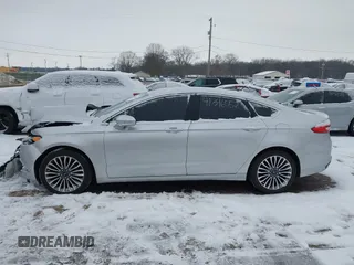 2017 Ford Fusion Titanium with VIN 3FA6P0K91HR117198, listed as a IAAI auction lot 41346552 with 76,951 mi miles. Bid and sale history available at carsss.com. Image 14.