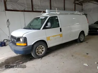 2013 Chevrolet Express Cargo with VIN 1GCSGAFX8D1124404, listed as a Copart auction lot 56384905 with 177,546 mi miles and Clean title. Bid and sale history available at DreamBid. Image 1.