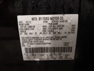 2013 Ford Explorer XLT with VIN 1FM5K7D83DGA07784, listed as a IAAI auction lot 41864249 with 324,305 mi miles and . Bid and sale history available at DreamBid. Image 9.