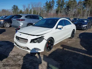 2015 Mercedes-Benz CLA-Class CLA 250 with VIN WDDSJ4GB4FN215340, listed as a IAAI auction lot 41758315 with 105,590 mi miles. Bid and sale history available at carsss.com. Image 2.