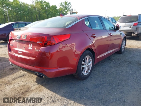 2012 Kia Optima LX with VIN 5XXGM4A76CG027180, listed as a IAAI auction lot 42143209 with 175,028 mi miles and . Bid and sale history available at carsss.com. Image 4.